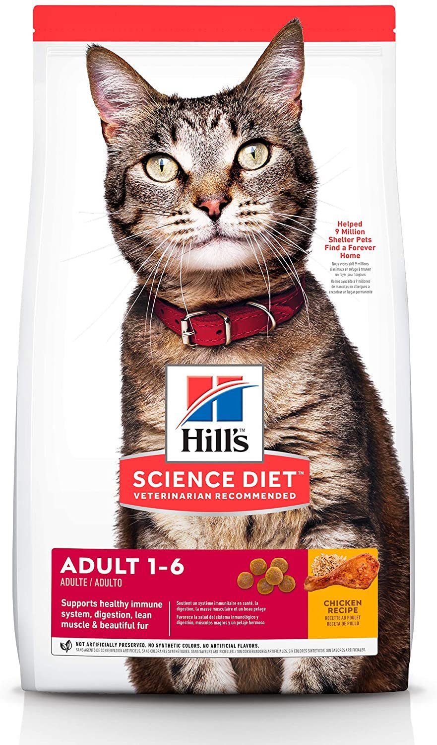 Alimento para Gato Adulto, Hill's Science Diet, Receta Original, Seco (bulto) 7.2kg