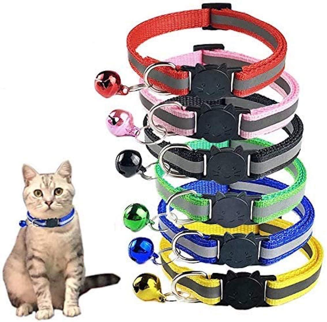 Collar Ajustable Reflectante para Gato