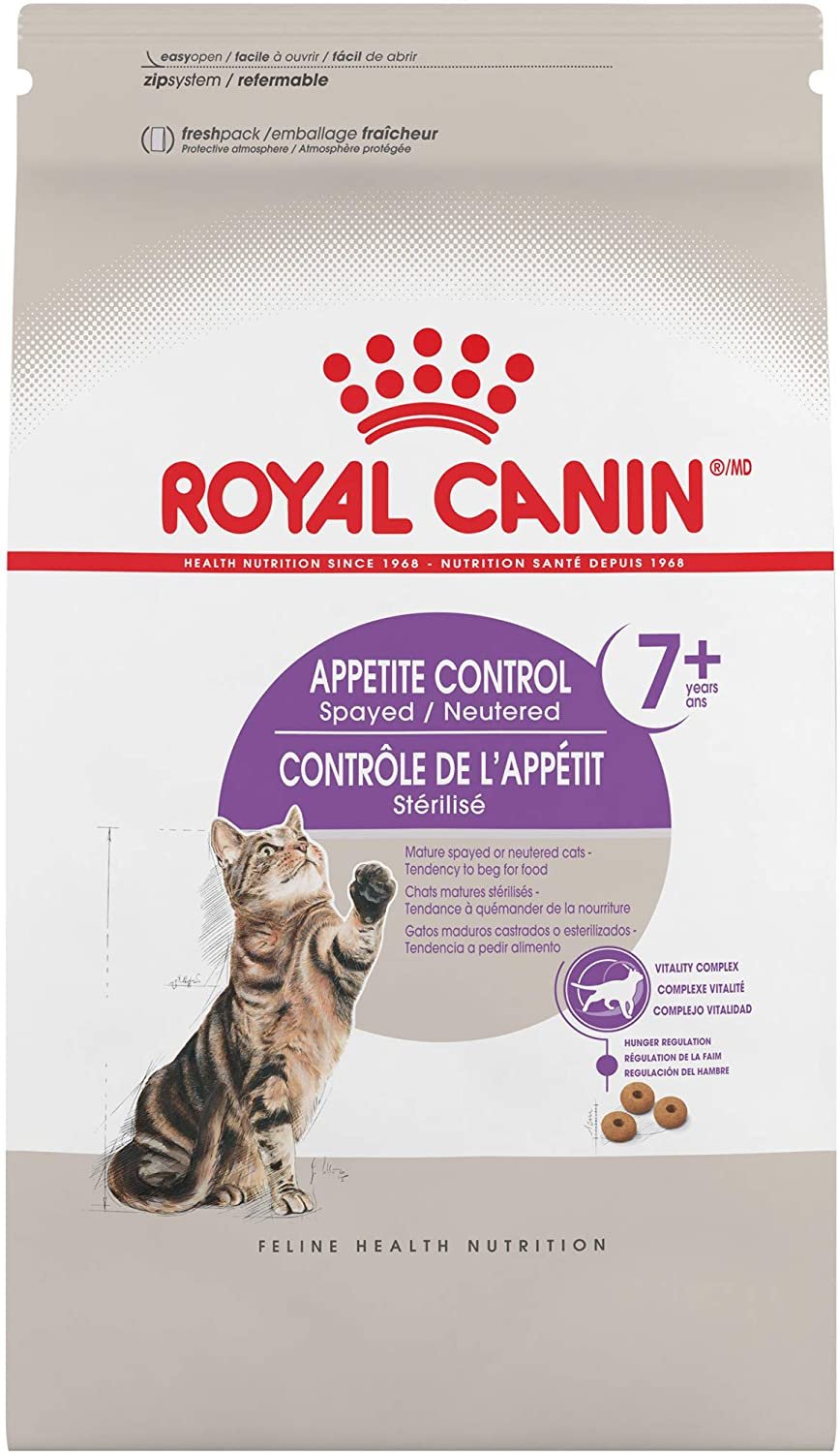 Royal Canin Spayed Neutered Appetite Control +7 Comida para Gatos, Sabor a Pollo