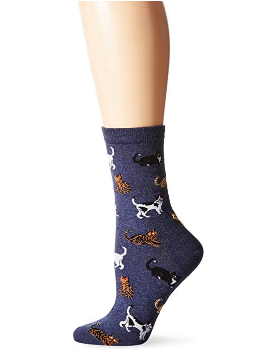 calcetines con motivos de gato