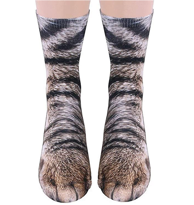calcetines o calcetas de pata de gato