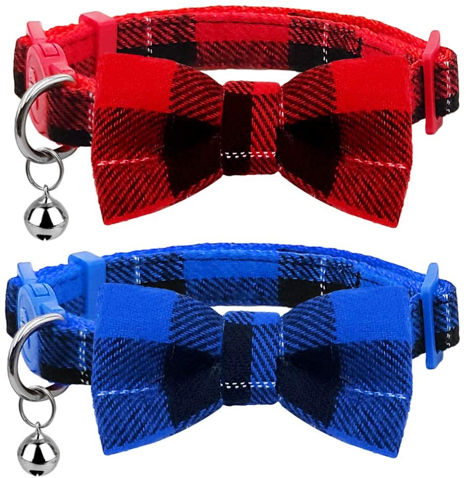 collar con moño para gato