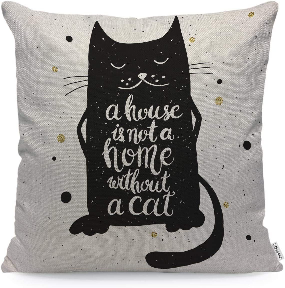 funda de almohada de gato