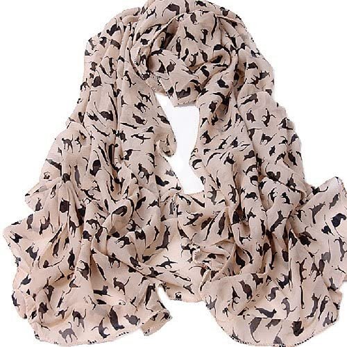 pashmina de gato rosa