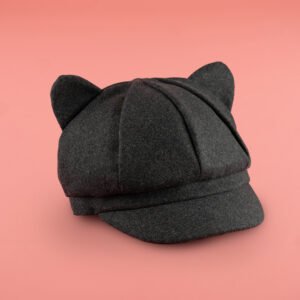 Boina Octogonal con Orejas de Gato