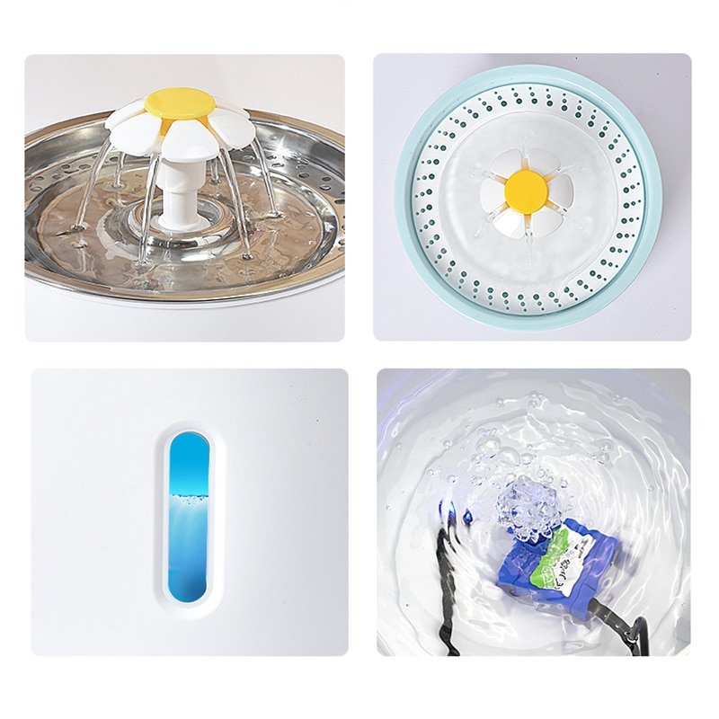 Fuente de Agua USB para Gatos, 2,4 Litros - Imagen 4