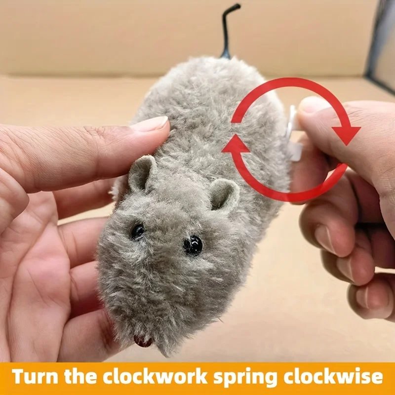Ratón Mecánico de Peluche que se Mueve Solo - Imagen 3