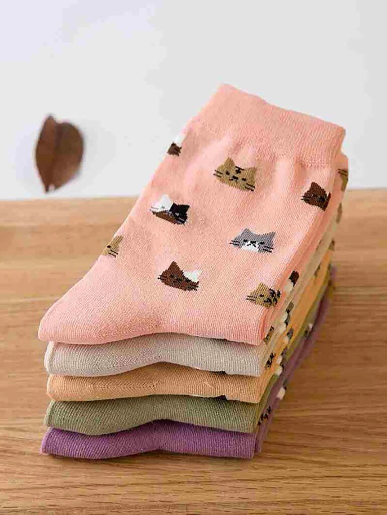 Calcetines con Gatitos, 5 Pares - Imagen 4