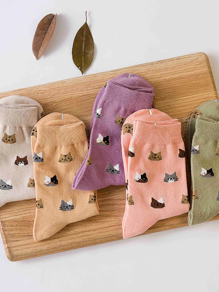 Calcetines con Gatitos, 5 Pares - Imagen 3